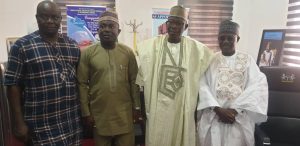 Second to the right:- Niger SSG, ALHAJI ABUBAKAR USMAN in a group photography with the NDLEA representative