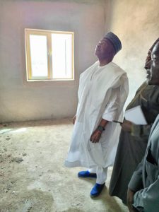 The Executive Chairman of Niger State Universal Basic Education Board, Mallam Mohammed Baba Ibrahim inspecting projects