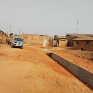 The newly Constructed drainage in Mokwa Local Government Area of Niger State