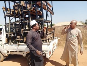 Distribution of the procured School desk by Hon. Abbas administration.