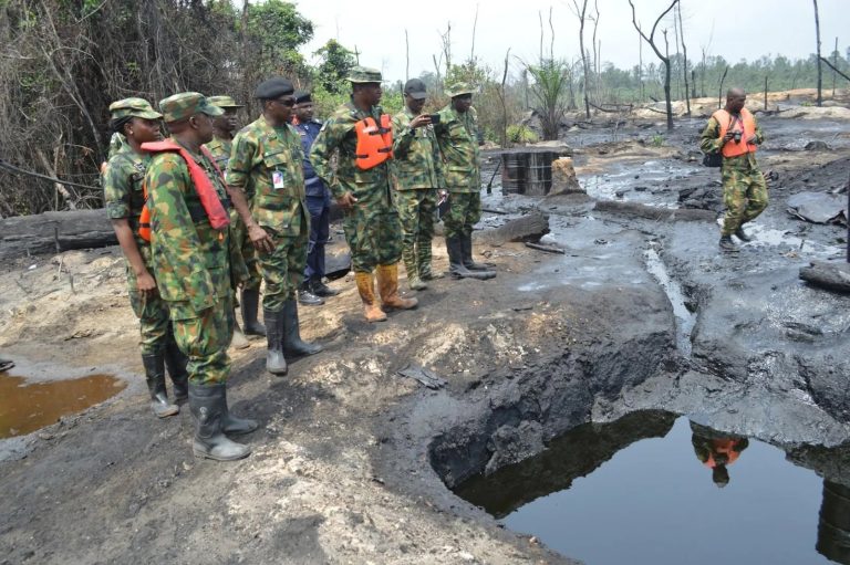 JTF DESTROYS 50 ILLEGAL REFINERIES IN BAYELSA