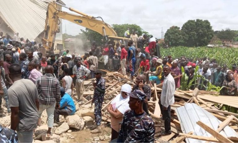 SCHOOL BUILDING COLLAPSES IN JOS, AS MANY FEARED DEAD