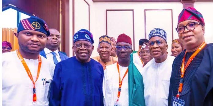 PRESIDENT TINUBU RECEIVES EDO STATE GOVERNOR ELECT AND OTHERS AT VILLA