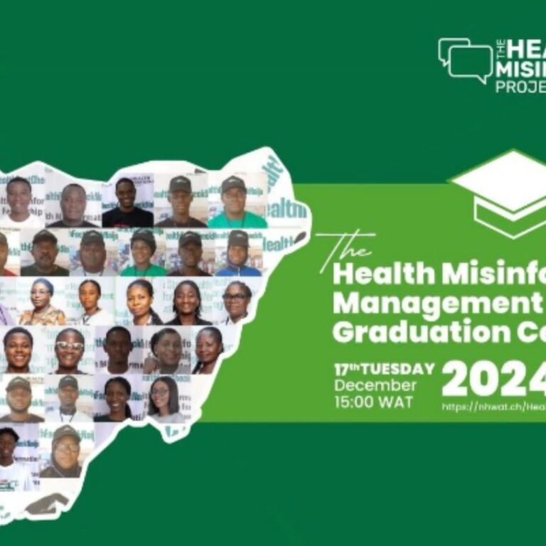 NHW TURNS OUT NEW HEALTH MISINFORMATION FELLOWS FOR NIGER, LAGOS STATES…