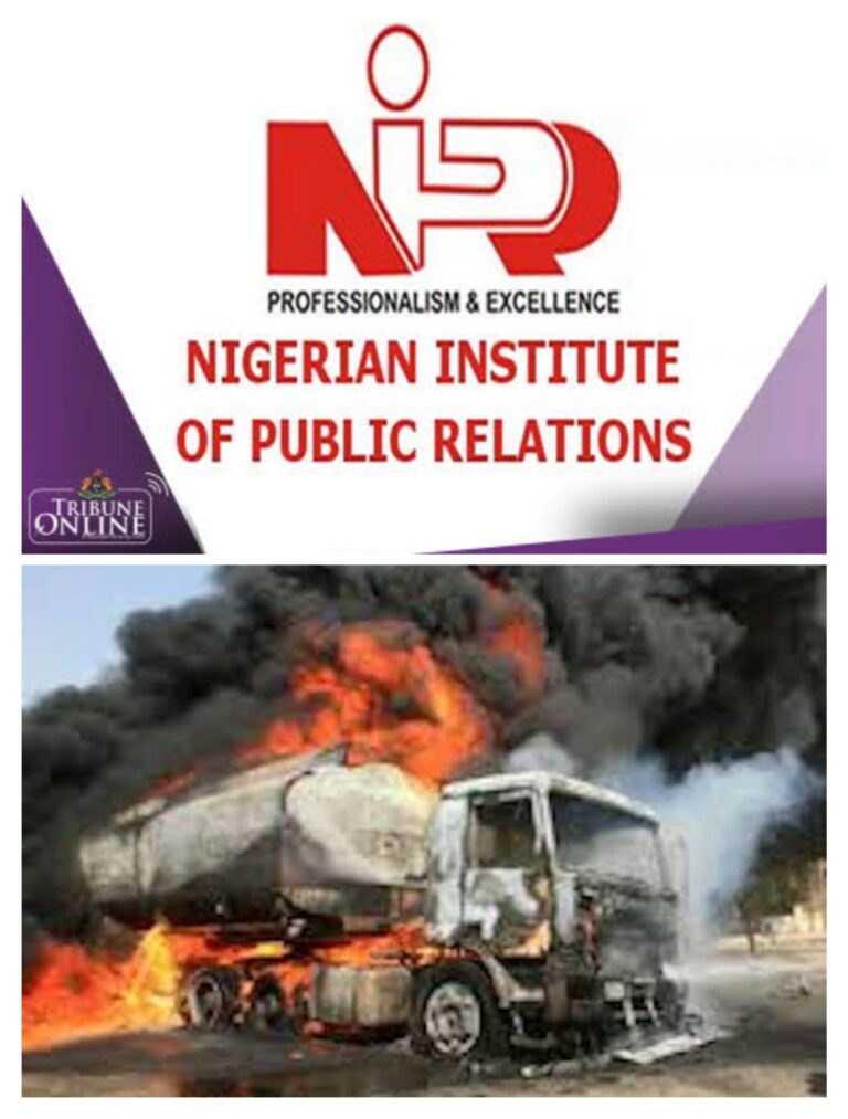 NIGER NIPR COMMISERATES WITH NIGER STATE GOVERNMENT OVER TANKER EXPLOSION